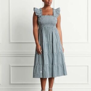 Hill House Nap Dress - green gingham